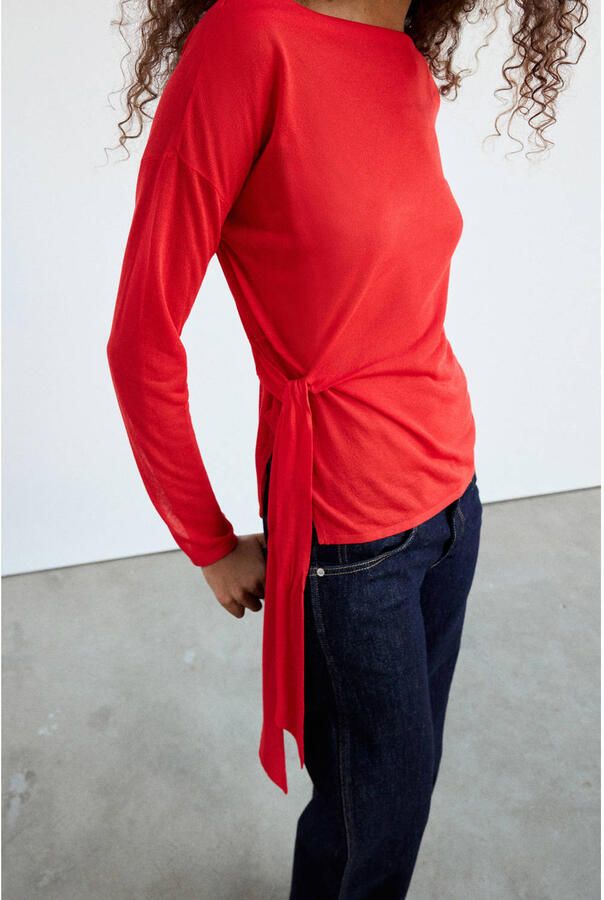 Mango gebreide trui rood