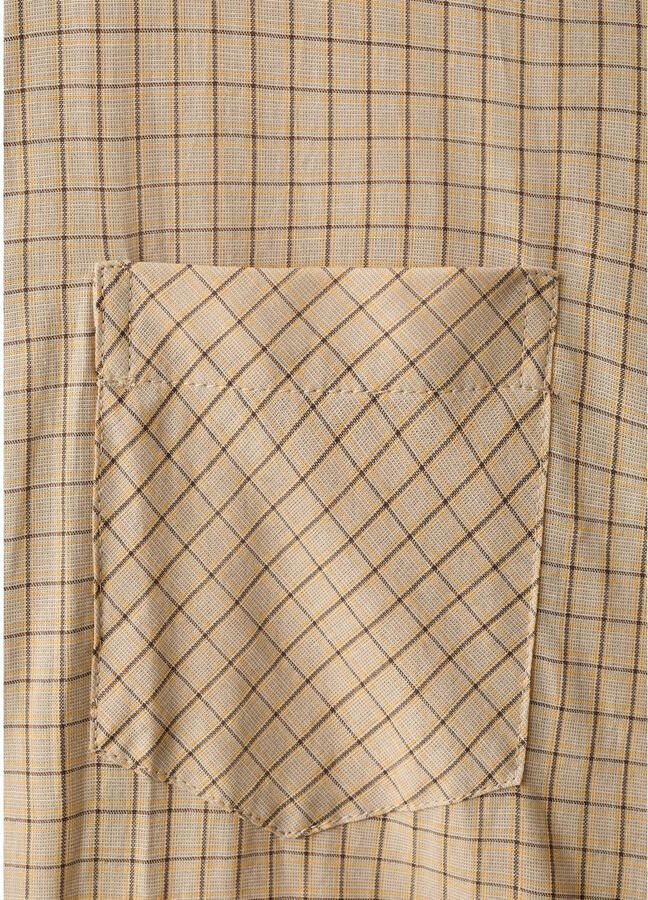 Mango geruit blouse beige - Foto 2