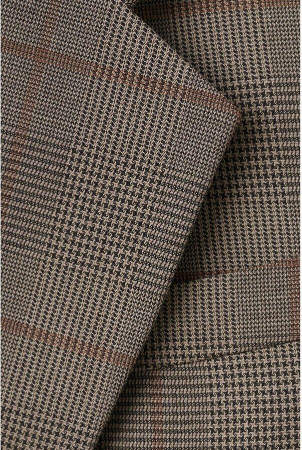 Mango geruit regular blazer grijsbruin - Foto 2