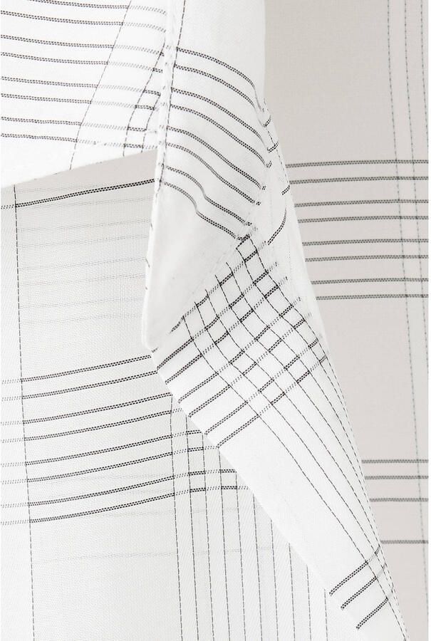 Mango geruite blouse ecru - Foto 2