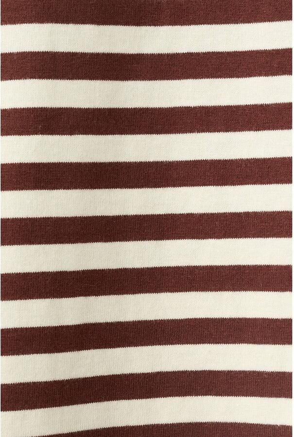 Mango gestreept T-shirt bruin - Foto 2