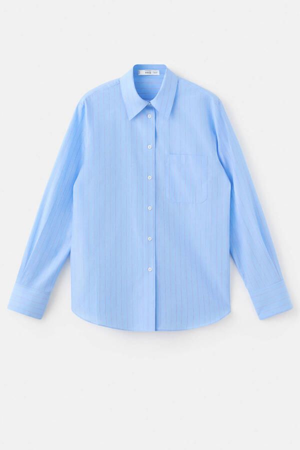 Mango gestreepte blouse blauw - Foto 3