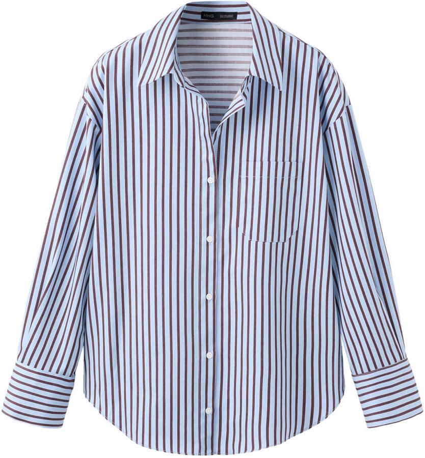 Mango gestreepte blouse blauw - Foto 2