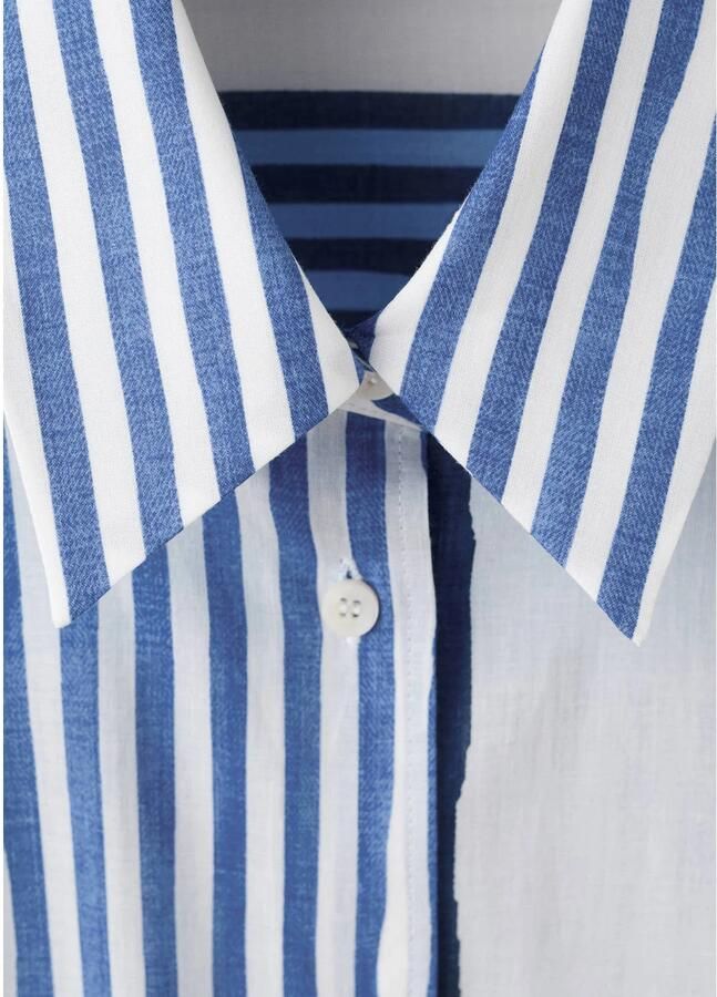 Mango gestreepte blouse blauw - Foto 2