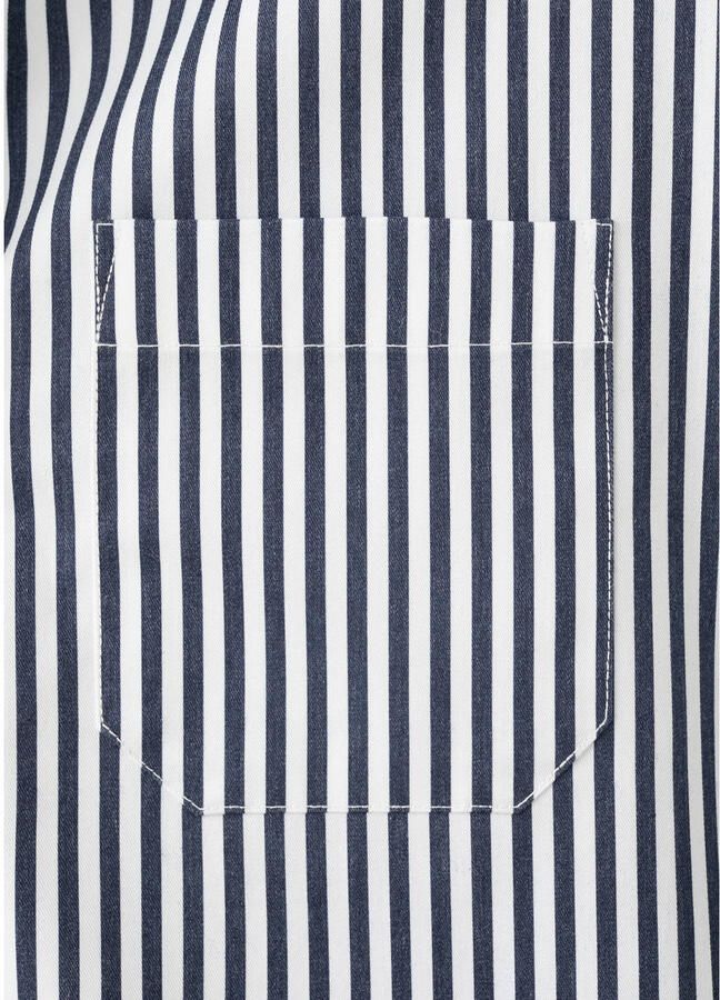 Mango gestreepte blouse donkerblauw - Foto 3