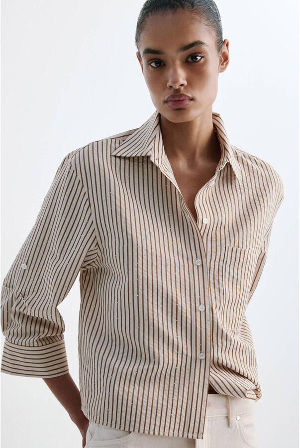 Mango gestreepte blouse