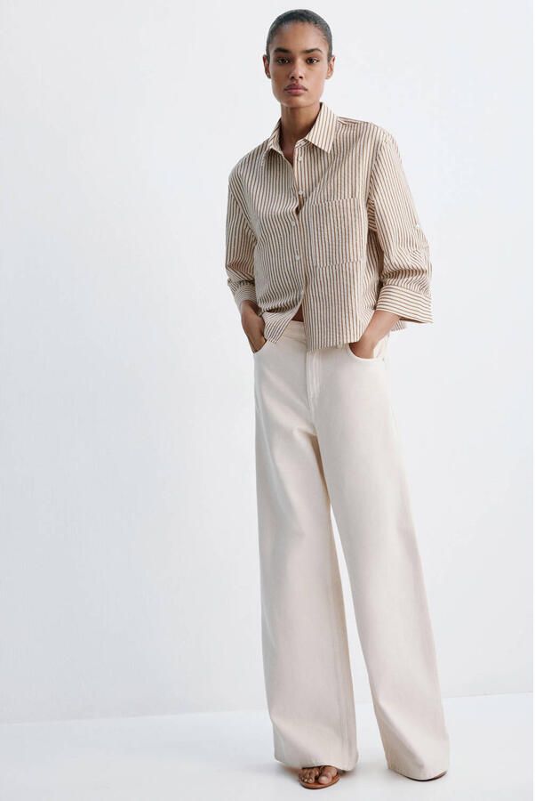 Mango gestreepte blouse - Foto 3
