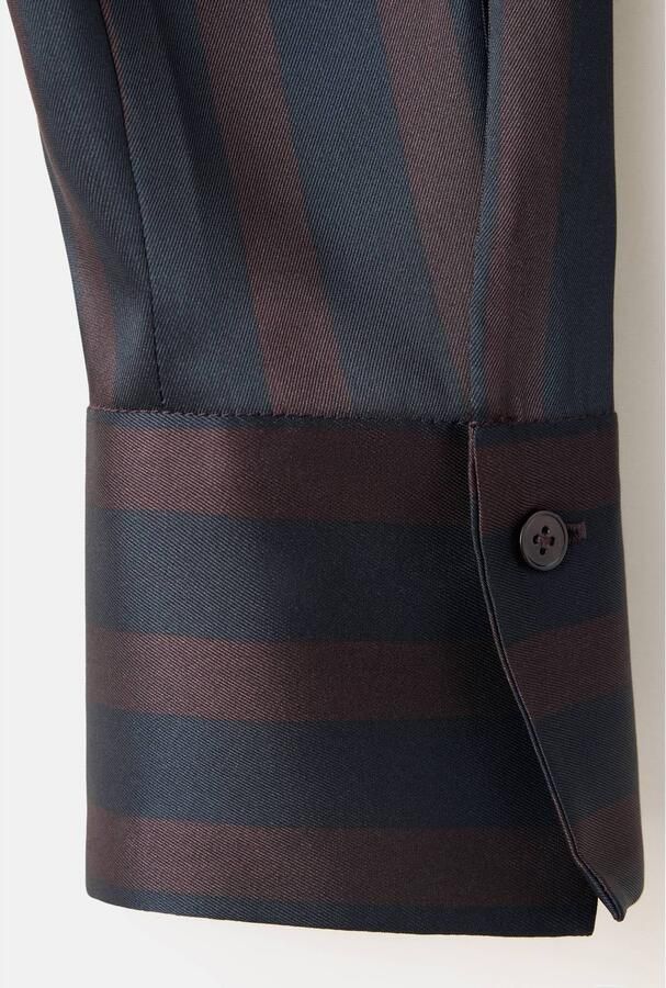 Mango gestreepte blouse marineblauw - Foto 2
