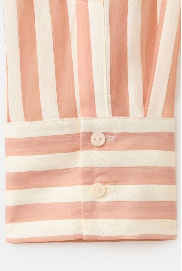 Mango gestreepte blouse oranje - Foto 3