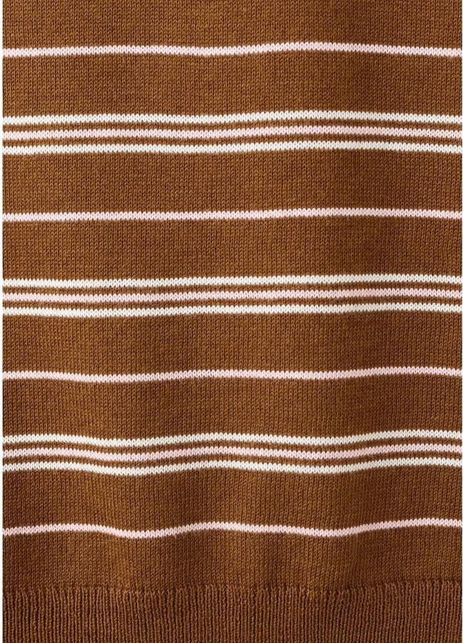 Mango gestreepte polo bruin - Foto 2