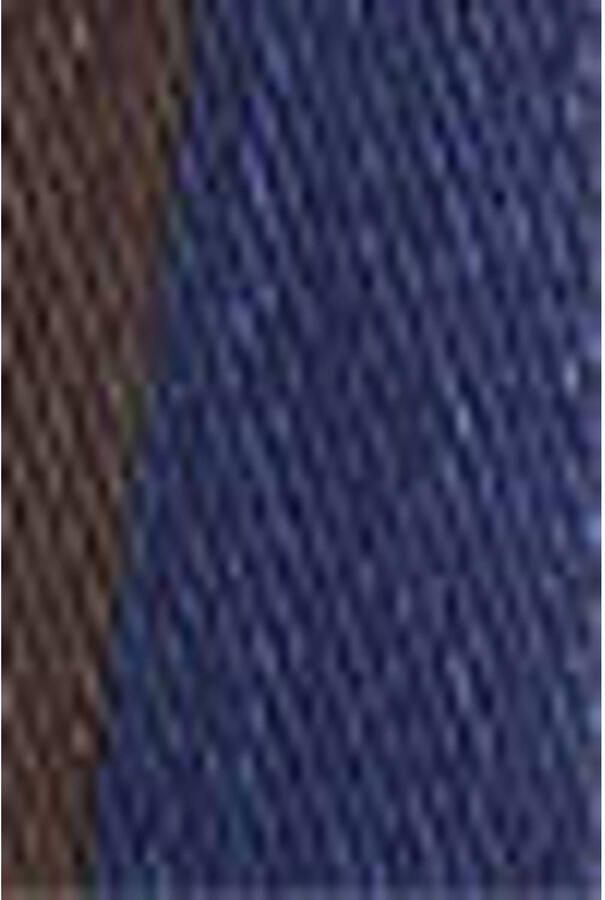 Mango gestreepte straight leg jeans blauw bruin - Foto 3