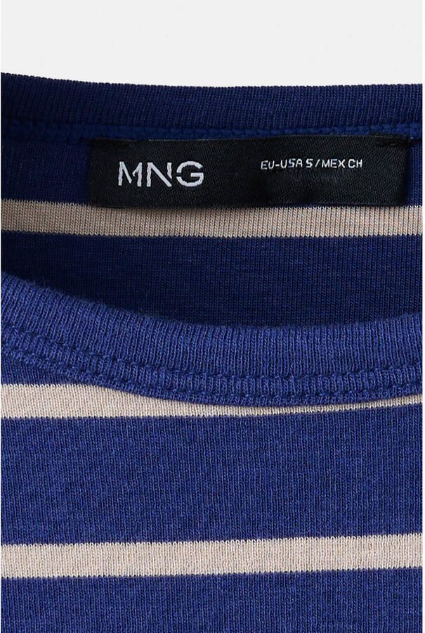 Mango gestreepte top blauw