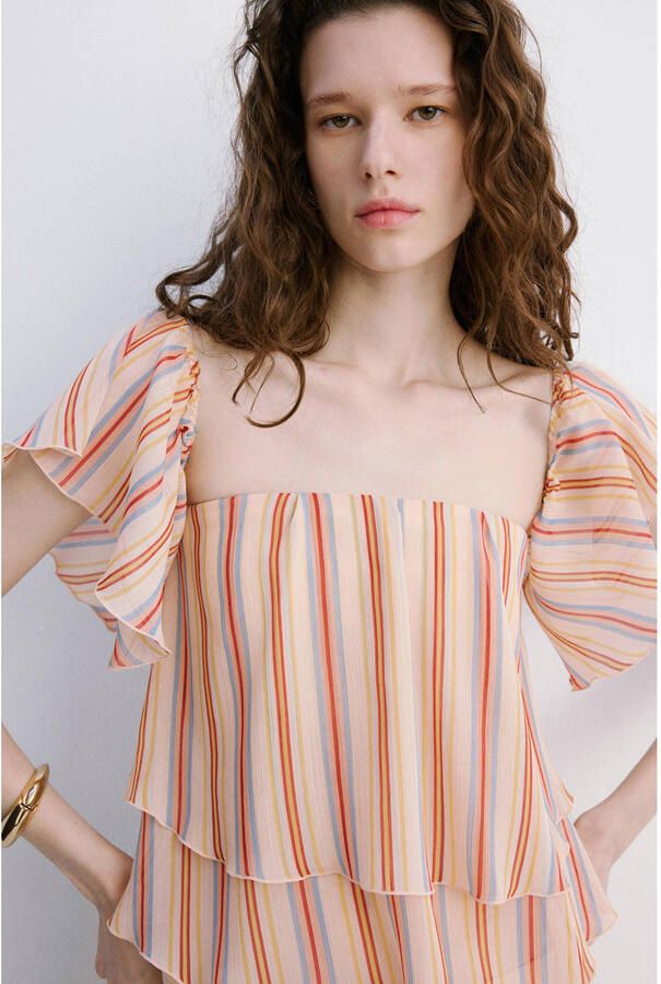 Mango gestreepte top multi