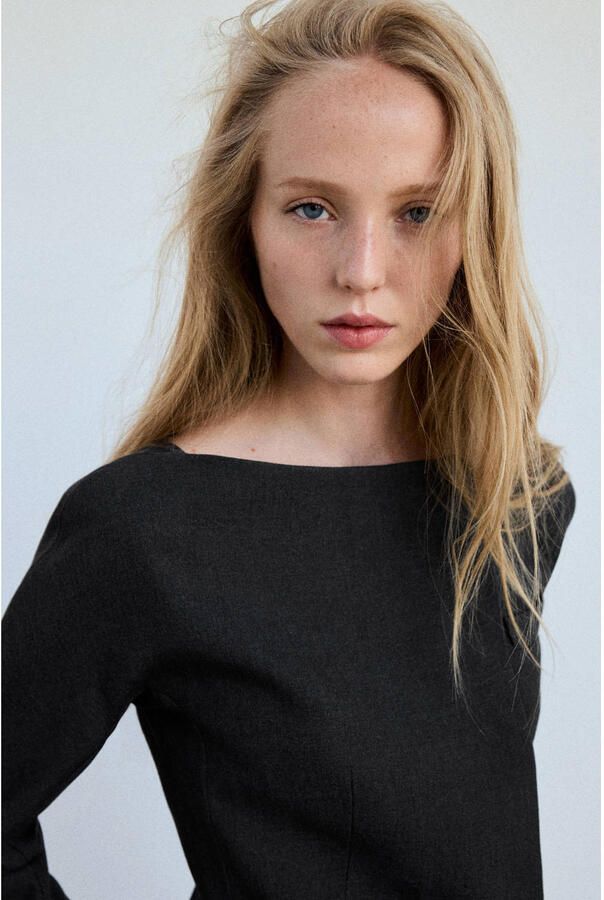Mango getailleerde blazer antraciet - Foto 3