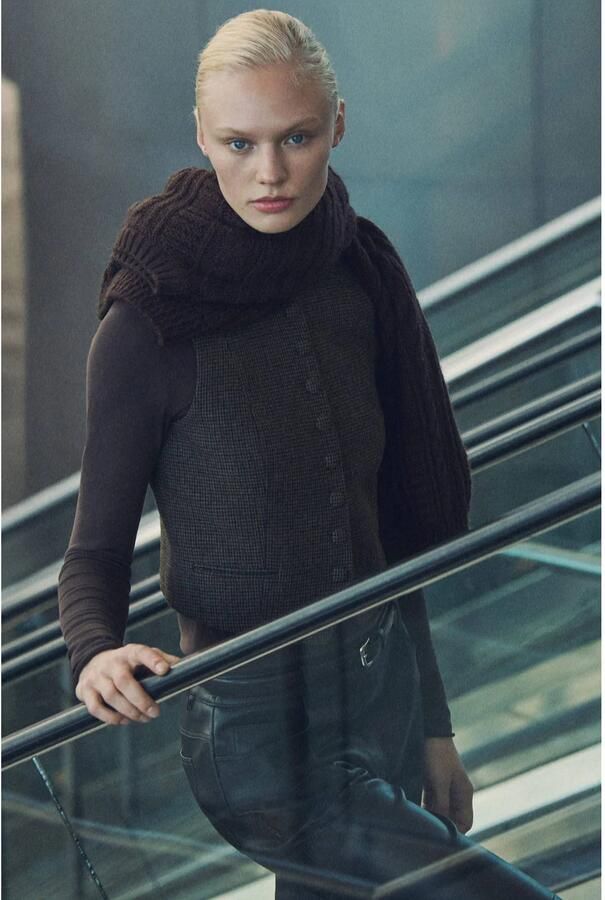 Mango gilet bruin