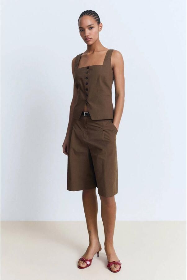 Mango gilet bruin