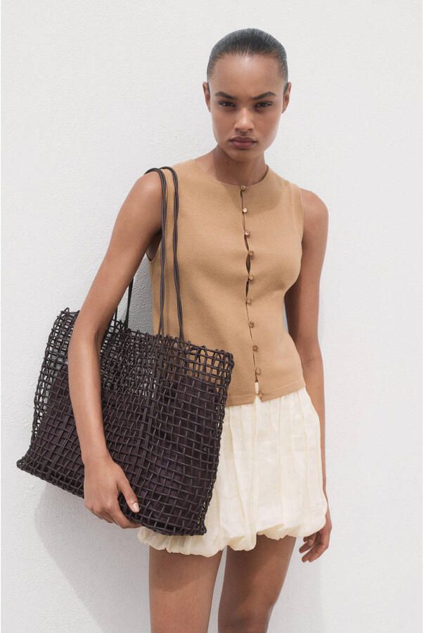 Mango gilet bruin