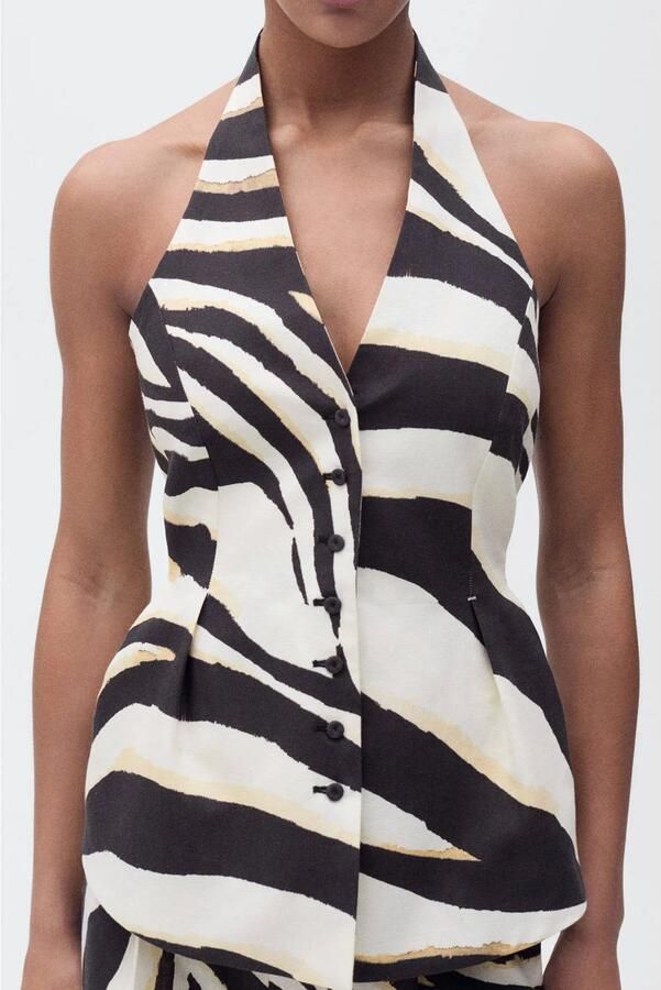Mango gilet ecru - Foto 3