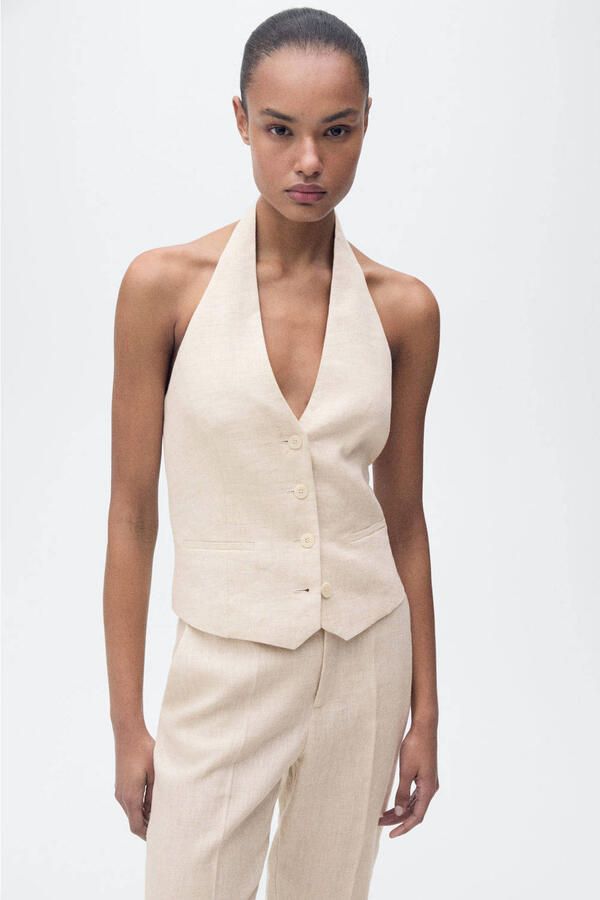 Mango gilet ecru