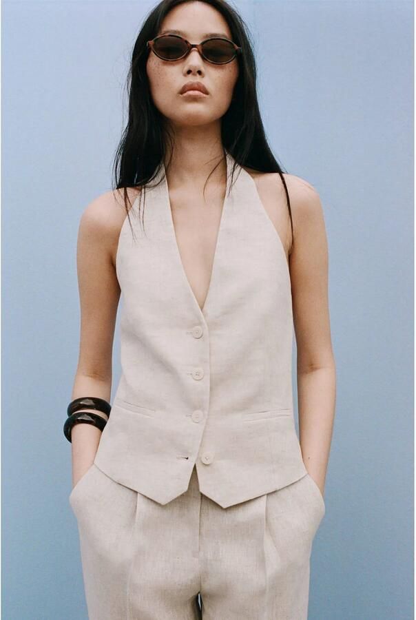 Mango gilet ecru - Foto 3