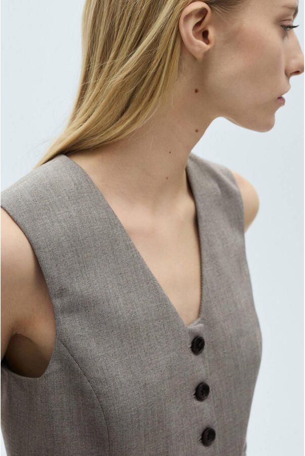 Mango gilet grijs - Foto 2