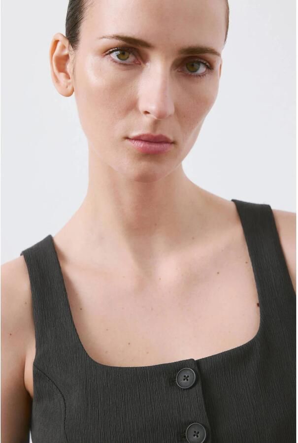 Mango gilet grijs - Foto 3