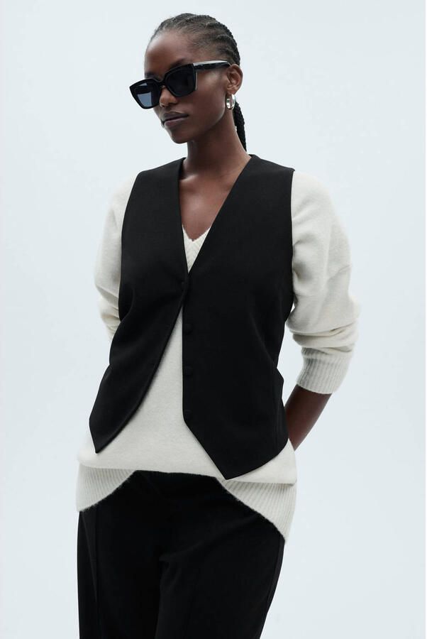 Mango gilet zwart - Foto 2