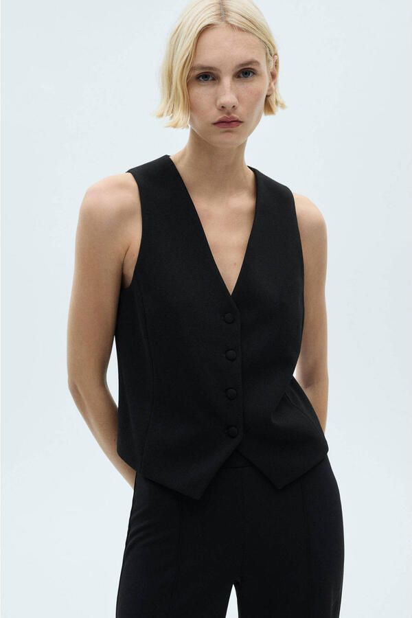 Mango gilet zwart - Foto 3