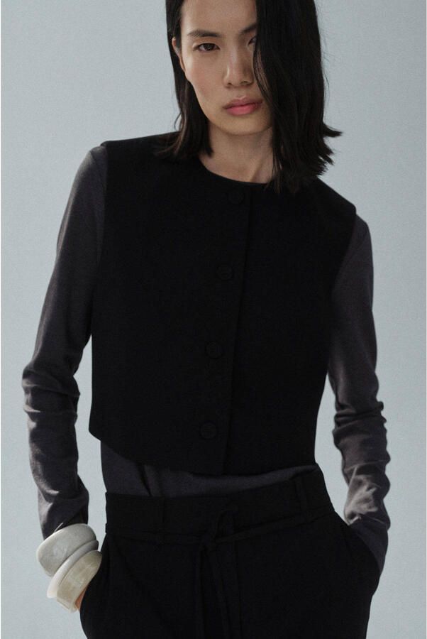 Mango gilet zwart