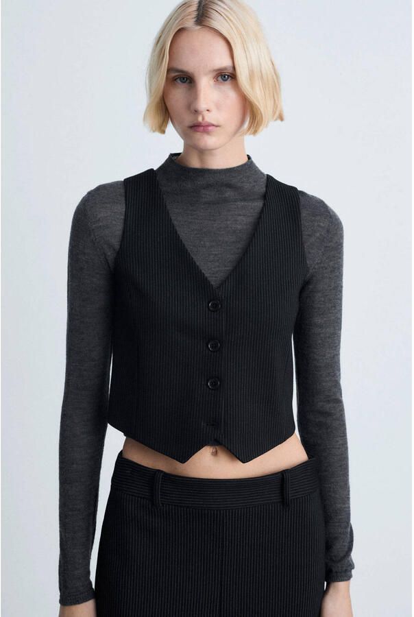 Mango gilet zwart