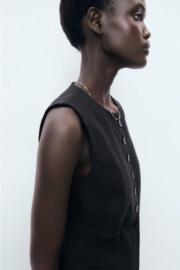 Mango gilet zwart - Foto 3