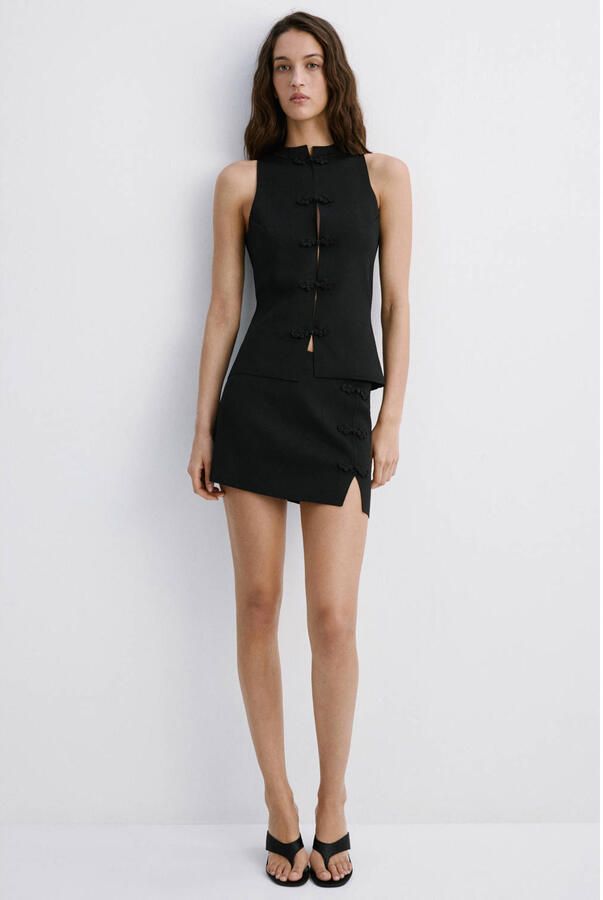 Mango gilet zwart - Foto 2