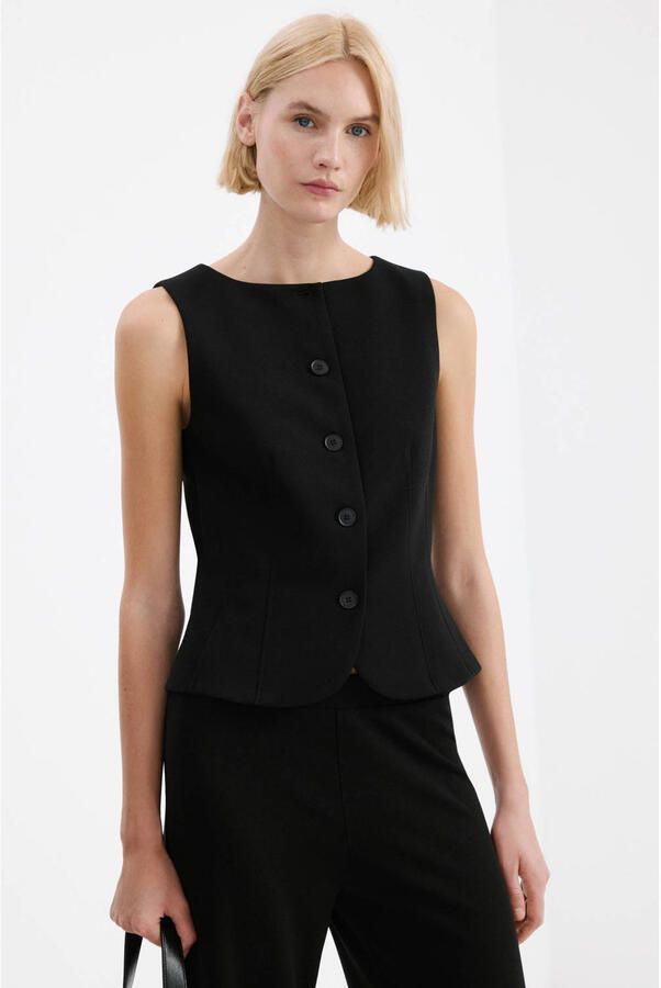 Mango gilet zwart