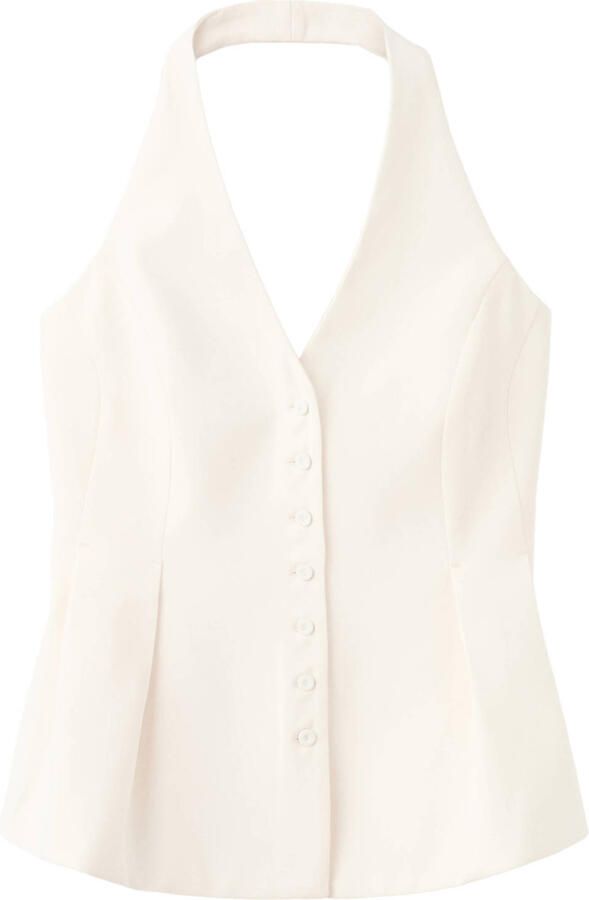Mango gilet top ecru
