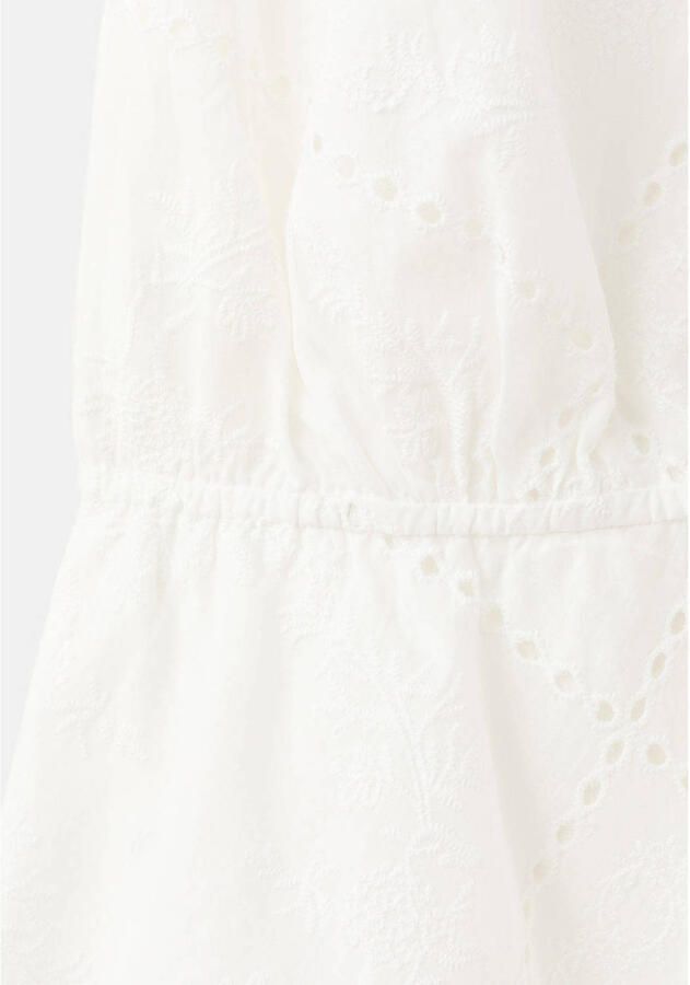 Mango halter broderie jurk wit - Foto 2