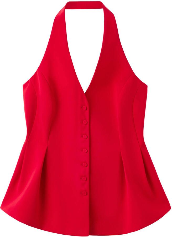 Mango haltertop rood - Foto 2