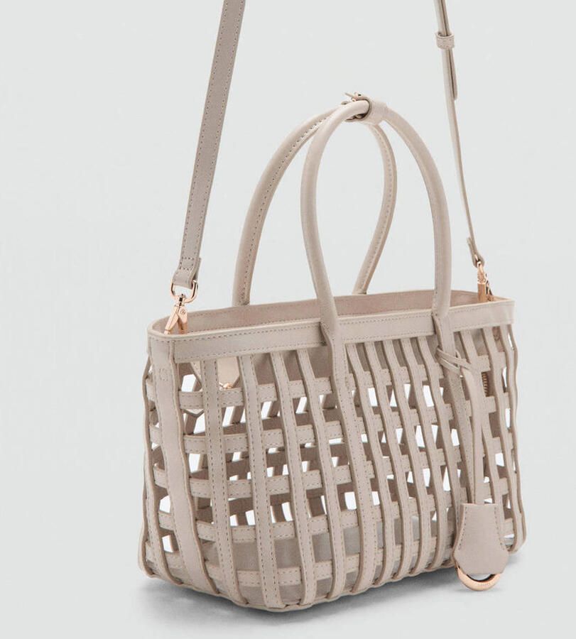 Mango handtas beige - Foto 3
