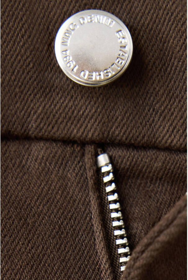 Mango high waist flared jeans bruin - Foto 3