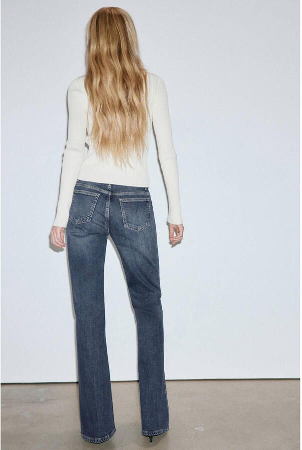 Mango high waist flared jeans medium blue denim - Foto 2