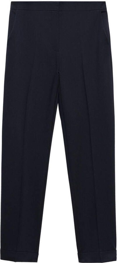 Mango high waist slim fit pantalon marine