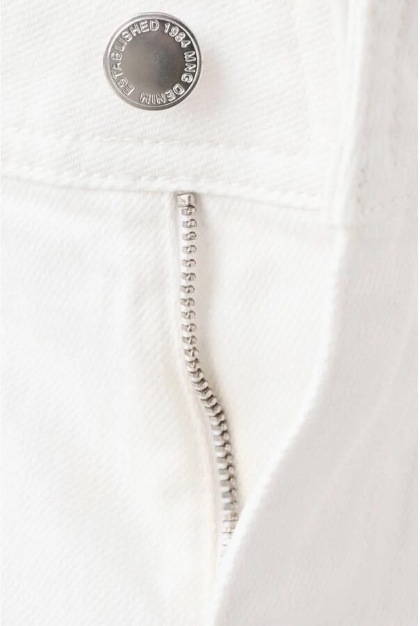 Mango high waist wide leg jeans wit - Foto 2