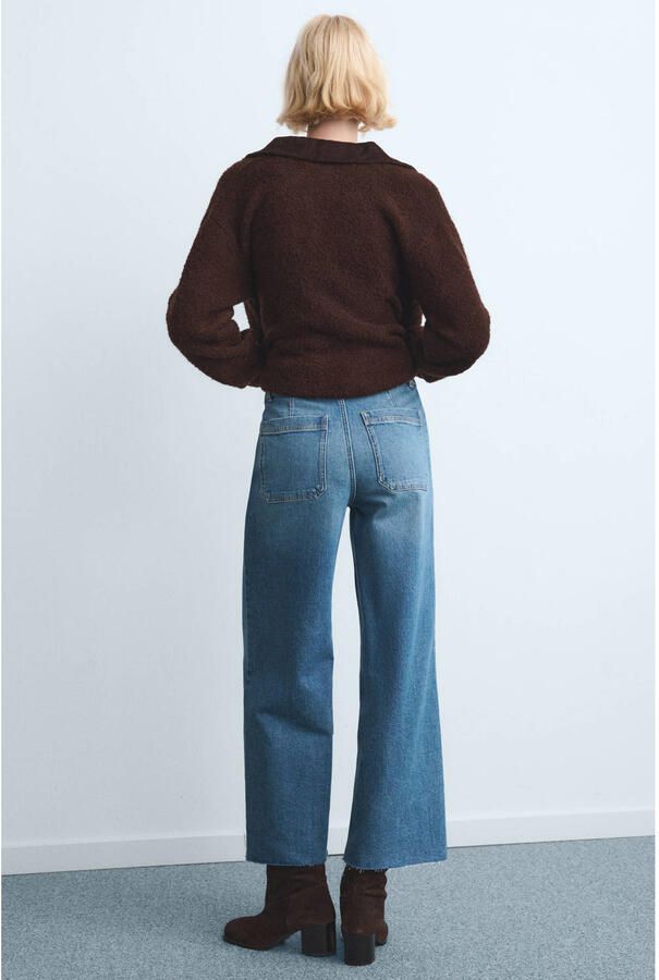 Mango high waist baggy jeans medium blue denim - Foto 2
