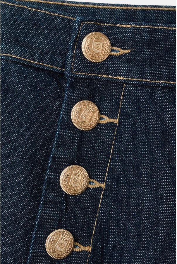Mango high waist bootcut jeans dark blue denim - Foto 2