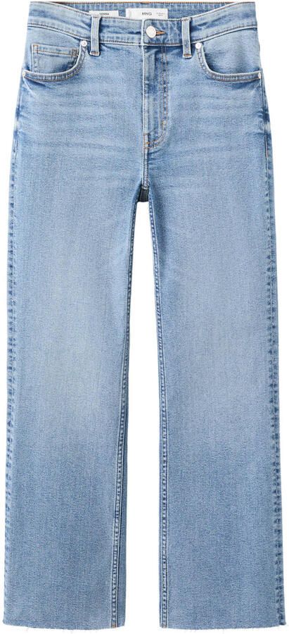 Mango high waist bootcut jeans medium blue denim - Foto 3