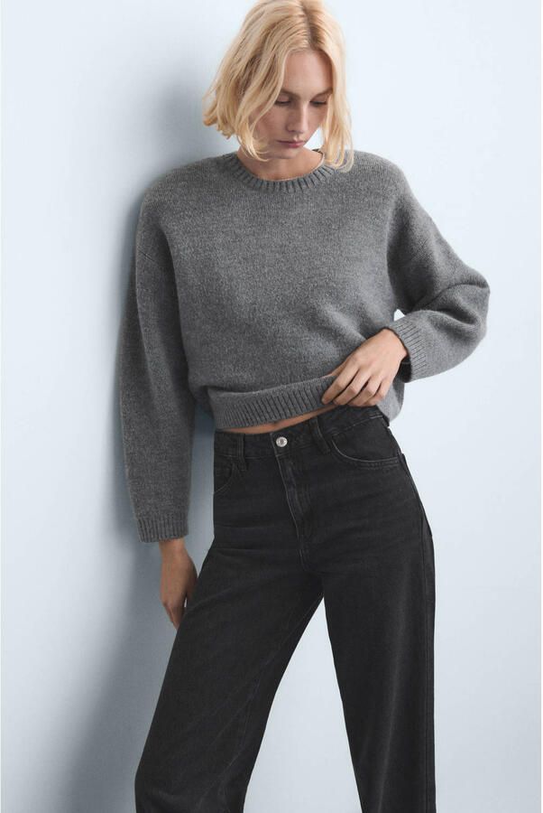 Mango high waist flared jeans grey denim - Foto 2