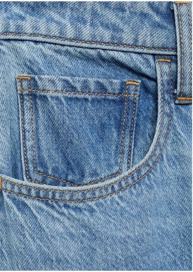 Mango high waist light blue denim