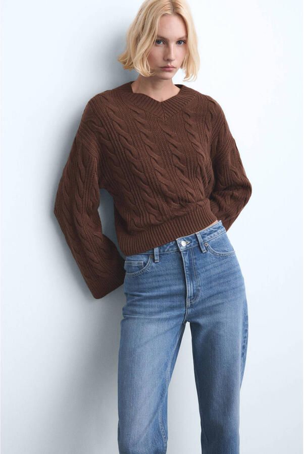 Mango high waist mom jeans light blue denim - Foto 3