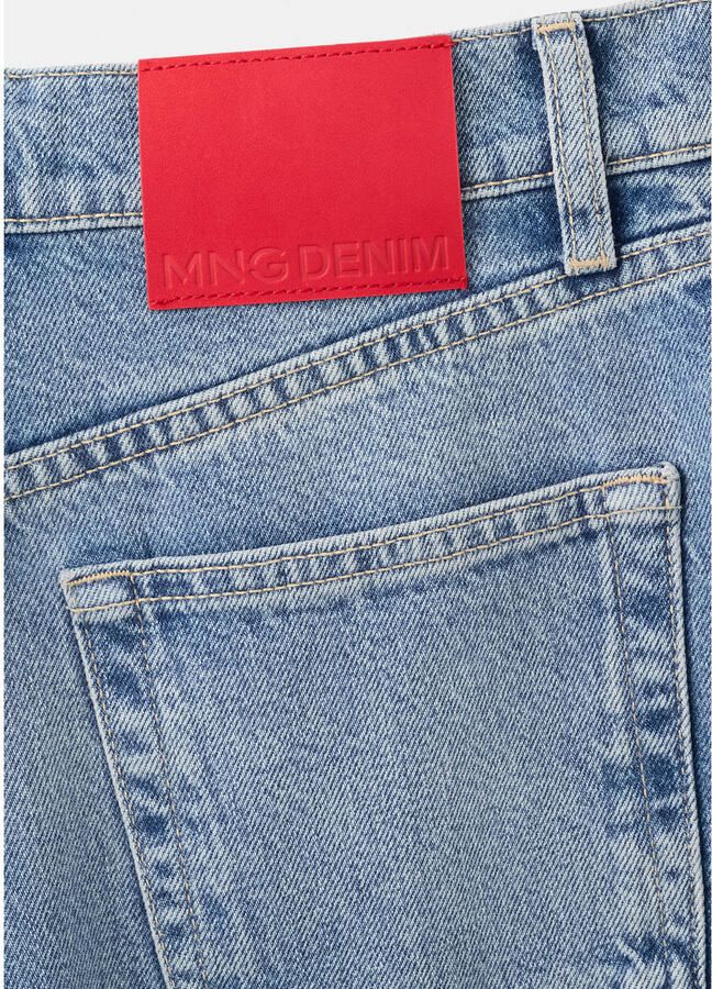 Mango high waist mom jeans medium blue denim - Foto 3