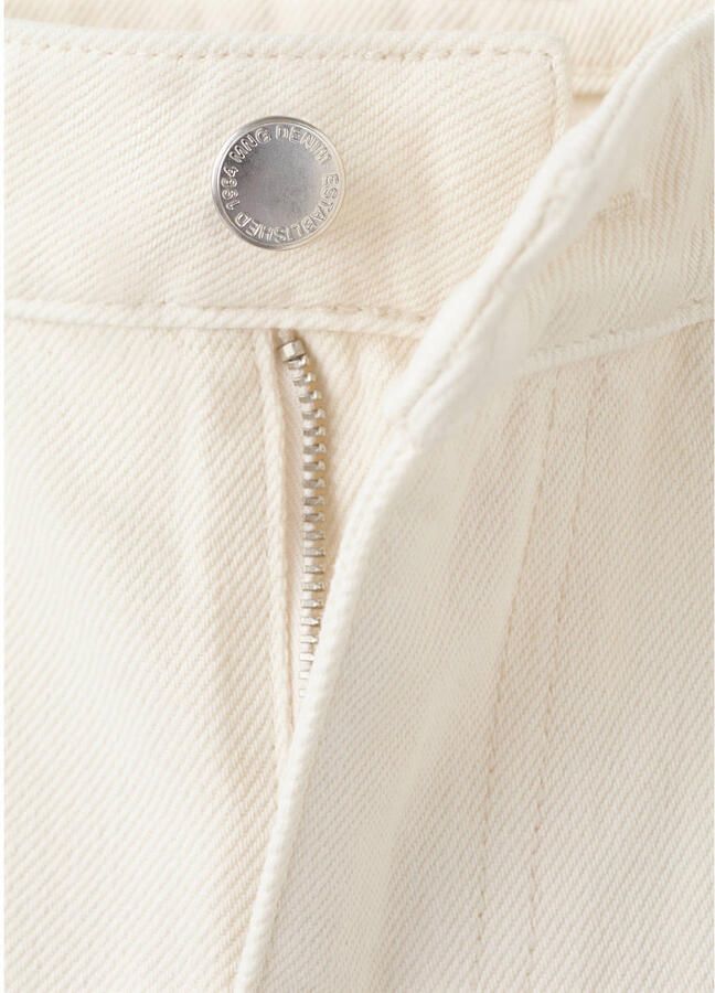 Mango high waist wide leg jeans crème - Foto 2