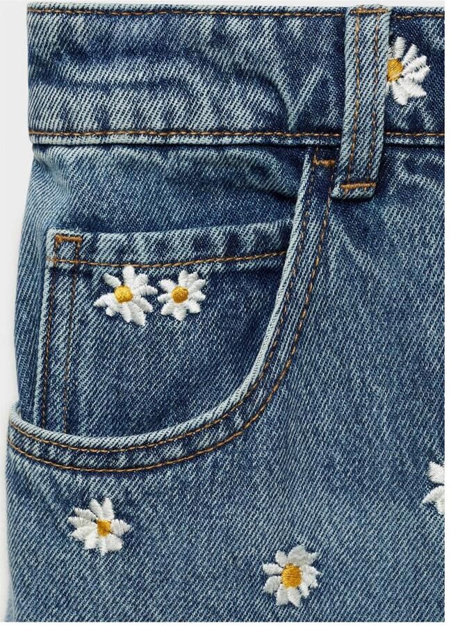 Mango high waist wide leg jeans medium blue denim - Foto 2